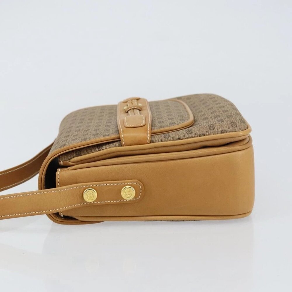 GUCCI Micro GG Supreme Shoulder Bag PVC Beige Gold Auth 160593 - Picture 4 of 16